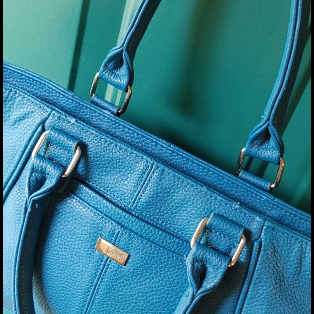 THIRTY-ONE JEWELL Teal Satchel Handbag - Picture 2 of 9
